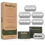 Safety Razor Blades | Eco Pack 20x5 Stainless Steel Razor Blades For 17 To 24 Months Supply | Sharp Razor Blade Made In EU | Double Edge Razor Blade | Universal Shaving Blade For Eco Warrior | Bambaw