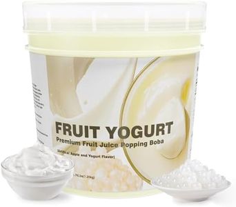 T&Tea Yogurt Popping Boba Pearls 2.76 LB, Vegan Bursting Boba Pearls for Bubble Tea, Beverages, Shakes, Desserts, Smoothies & Ice Cream Topping