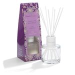 Hassett Green London Fragrance Oil Reed Diffuser - 100ml Glass Bottle with 8 Fibre Reeds - Lilac & Lavender