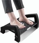 Foot Rest, Office Foot Rest for Under Desk at Work with Massage Surface, Adjustable Desk Foot Rest for 6 Heights, Ergonomic Under Desk Footrest for Relieving Leg Pressure and Promote Leg Circulation