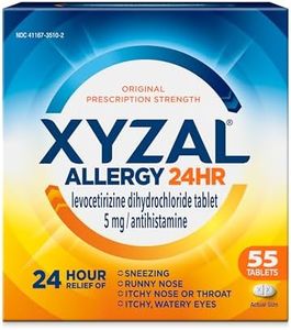 Xyzal Allergy Pills, 24-Hour Allergy Relief, 55-Count, Original Prescription Strength