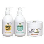 TRue FRoG Shampoo for Curls, Everyday Hair Conditioner and Deep Conditioning Mask for Curly, Wavy, Dry and Frizzy Hair, Sulphate and Paraben Free (Combo Pack of 3) 700 ML