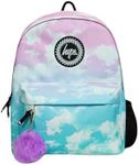 hype school uni casual work hiking day backpacks for kids boys girls teens men and women, Multi Clouds, One Size