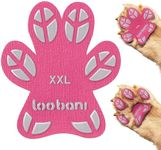 Dog Paw Protector for Senior Dogs - Anti-Slip Dog Paw Pads for Dogs Traction on Hardwood Floors, Paw Grips Stickers with Stronger Adhesive for Slippery Floors, 12 Sets (48pcs) Leaf Pink XXL