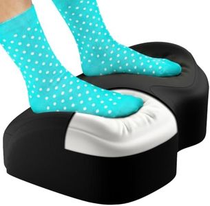 Everlasting Comfort Foot Rest for Under Desk at Work - Memory Foam Office Foot Stool & Under Desk Footrest Leg Elevation Pillow for Gaming & Home Office, Supports Posture