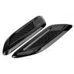 Exterior Hood Air Vent Outlet Wing Trim Cover, Bonnet Vents Exterior Hood Vent Air Vent Outlet Wing Trim for Evoque 2012-2018 (All Black)