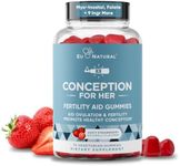 Conception for Her Fertility Gummies - Fertility Supplements for Women with Myo Inositol, Folate & More Essential Nutrients - Delicious Juicy Strawberry Hormone Balance Vitamins, 75 ct Gummies