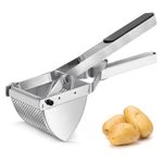 SUREWIN Potato Ricer Mashers Manual Mashed Vegetables Fruit Press, Lemon Squeezer, Baby Food Strainer Potato Ricer 100% Stainless Steel and Premium Silicone Handle 11.4x3.1x6.5 in