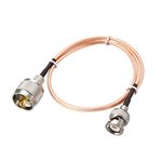 uxcell UHF () Male to BNC Male Antenna Radio Cable RG316 Coax Cable 3 Feet for Coax Mobile to Base Antenna