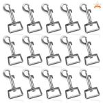 15 Pieces Dog Clip Hook, Heavy Duty Swivel Snap Hook Zinc Alloy Dog Leash Hook 360° Swivel Eye Bolt Snap Hook for Dog Leash Webbing Collar