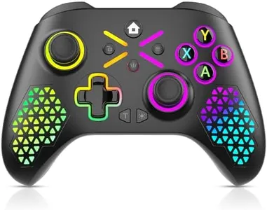 Gamrombo Wireless Controller for Xbox One, Xbox Series X/S, Xbox One X/S, PC, LED Gaming Controller with TURBO,Macro Function,3.5mm Audio Jack, Need Update The Software to Pair with the Xbox