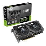 ASUS Dual GeForce RTX 4060 Ti EVO OC Edition 8GB GDDR6 (PCIe 4.0, 8GB GDDR6, DLSS 3, HDMI 2.1a, DisplayPort 1.4a, Axial-Tech Fan, 0dB Technology, Protective Backplate, Auto-Extreme)