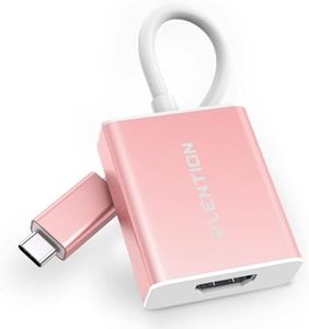 LENTION USB C to 4K HDMI Digital AV Adapter, Thunderbolt 3 to HDMI Adapter, for 2021-2016 MacBook Pro, New Mac Air/iPad/Surface, Samsung S21/S20, More, Stable Driver Certified (CB-4KHDMI, Rose Gold)