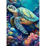 Sea Turtles Paint by Numbers for Adults-Turtles Paint by Numbers for Adults Beginners, Sea Turtles Paint by Numbers for Adults Art Supplies, Good for Gifts for Home Wall Decor (12X16Inch)