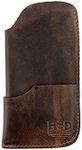Hide & Drink, Rustic Sunglasses Case & Wallet Handmade from Full Grain Leather (Bourbon Brown)