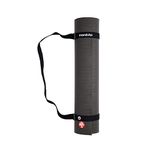 Manduka Journey On Commuter Yoga Mat Carrier Adjustable Cotton Strap , Yoga , Pilates , and Fitness Accessory , Gravity Sinch Closure - Suitable for all Yoga Mats , Black Color