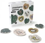 Wee Gallery Memory Game - Jungle Animals and Plants - Brain Building Matching Activity - Animal Recognition, Motor Skills, Creative Play, and Problem Solving for Children