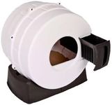 Litter Spinner Quick Clean Cat Litter Box, White