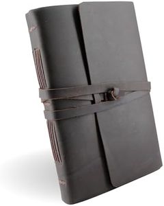 Vintage Leather Journal for Men & Women with Lined Pages - Lush, Handcrafted Full-grain Leather Prayer Journal - Personal Diary for Women - Leatherbound Writing Notebook - 6x8in