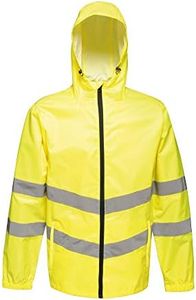Regatta TRW497 20080 Professional Hi-Vis Waterproof and Windproof Pack away Jacket, Yellow, XL