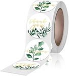 MIYKA 500 Pcs Thank You Stickers Adorable Greenery Plant Design Label Stickers for Envelope, Present Boxes, Gift Wrapping, Small Business