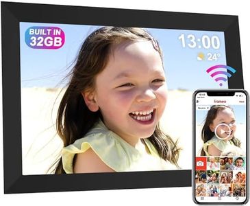 RHSTAO 32GB Digital Photo Frame - 2.4G/5G Dual-WiFi 10.1 inch Smart Digital Picture Frame with FHD IPS Touch Screen Display, Automatic Rotation, Share Your Photos and Videos via Free App