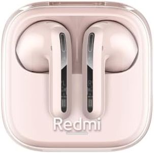 Xiaomi Redmi Buds 6 Active AI Wireless Earphones, Bluetooth 5.3, Low Latency, Deep Bass, Compatible with Google Fast Pair, Fast Charging, USB Type-C Small, Lightweight, Pink