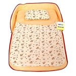 Kwitchy Baby Bedding Set Newborn Baby Bed | Mattress | Nest | Portable Bed | Sleeping Bed | Carry Nests | Cotton | Gadda Set | Infants | Toddlers | Girls & Boys (0-12 Months) Orange