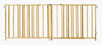 Toddleroo by North States 103" Wide Extra Wide Swing Baby Gate: Perfect for Oversized Spaces. No Threshold. One Hand Operation. Hardware Mount. Fits 60"- 103" Wide (27" Tall, Sustainable Hardwood)