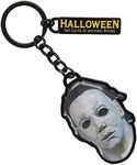 Halloween Michael Myers and Title Logo Enamel Filled Keychain