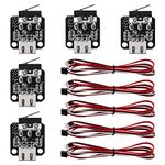 VooGenzek 5 Pieces 3D Printer Limit Switch Endstop, 3D Printer Parts Endstop Mechanical Limit Switch Module, with 3 Pins 1m Cable, Compatible with Ender 3/5/pro/V2 CR-10 S4 S5 Series