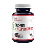 Hepatica Diosmin Hesperidin 500mg 60 Vegan Capsules, 3rd Party lab Tested, High Strength Supplement, No Fillers or Bulkers