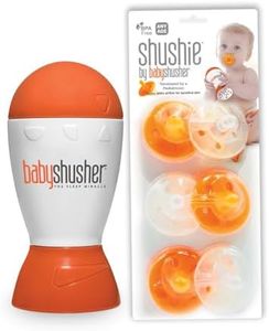 Combo: 6 Silicone Pacifiers and Baby Shusher