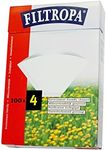 2 BOXES of Filtropa Size 4 Filter Papers, Pack of 100, White