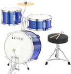 Blue 3-Piece Beginner Drum Set Kit 