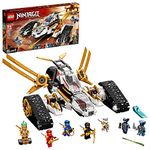 LEGO NINJAGO Legacy Ultra Sonic Raider 71739 Building Kit with a Motorcycle, Plane and Collectible Minifigures; New 2021 (725 Pieces) Multicolor