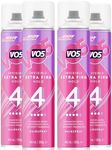 VO5 Invisible Firm Hold Hair Spray with 24 Hours Humidity Protection Enhance Shine and Lightweight Hold and comes with Coconut Fragrance, No Frizz, No Stickiness, 400ml (Pack of 4)