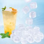 80 Pack Reusable Ice Cube for Drink