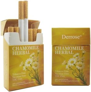 Derrose® Chamomile Herbal Sticks,Herbal Cigarettes,Nicotine Free and Tobacco Free,Help Stop Smoking,Better Effect When Used with Nicotine Patches,Smoking Cessation Products,2packs-40 Sticks