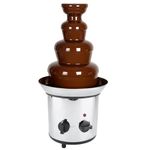 Chocolate Fountain Large, 4-Tier Hot Chocolate Maker Electric Melting Chocolate Machine with Hot Melting Pot Base Adjustable Temperature, for Children's Birthdays Weddings Parties