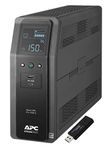 APC Sine Wave UPS Battery Backup & Surge Protector, 1500VA, APC Back-UPS Pro (BR1500MS) Bundle Including a Kingston 16GB DataTraveler