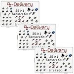 AZDelivery 3 x 35 in 1 Sensor Modules & Accessories Kit compatible with Arduino, Raspberry Pi and other Microcontrollers including E-Book!