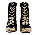 FORCE-TEN THE FEARLESS Elite Boxing Shoes (Black & Golden, Numeric_9)