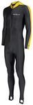 NeoSport Wetsuits Full Body Sports Skins - Yellow Trim, X-La