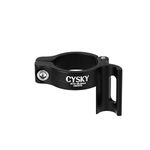 CYSKY Bike Front Derailleur Clamp 28.6mm, Adjustable Braze On Front Derailleur Adapter Compatible with Shimano Sram for MTB Mountain Bike Road Bicycle (Black)