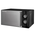 Russell Hobbs Honeycomb RHMM715B 17 Litre 700W Black Solo Manual Microwave with 5 Power Levels, Integrated Timer and Defrost Function