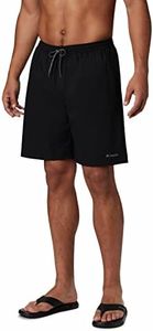 Columbia Men's Summertide Stretch Short Swim Trunks, Black, 1X/6" Inseam