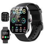 Smart Watch for Men Women with Bluetooth Call 1.91" HD Touch Screen Fitness Watch with 24H Sleep/Heart Rate Monitor, 120+ Sports Modes Fitness Tracker Smartwatch with IP68 Waterproof for Android iOS