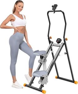 RYGEO Stair Stepper Resistance Adjustable Vertical Climber Machine Ab Glute and Leg Home Cardio Exerciser