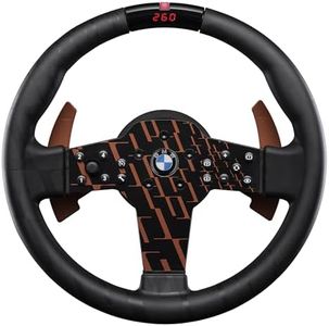 FANATEC Sim Racing CSL Steering Wheel BMW – Rubberized Grip, LED Display, RevStripe, Metal Shifter Paddles – PC, PS5, PS4